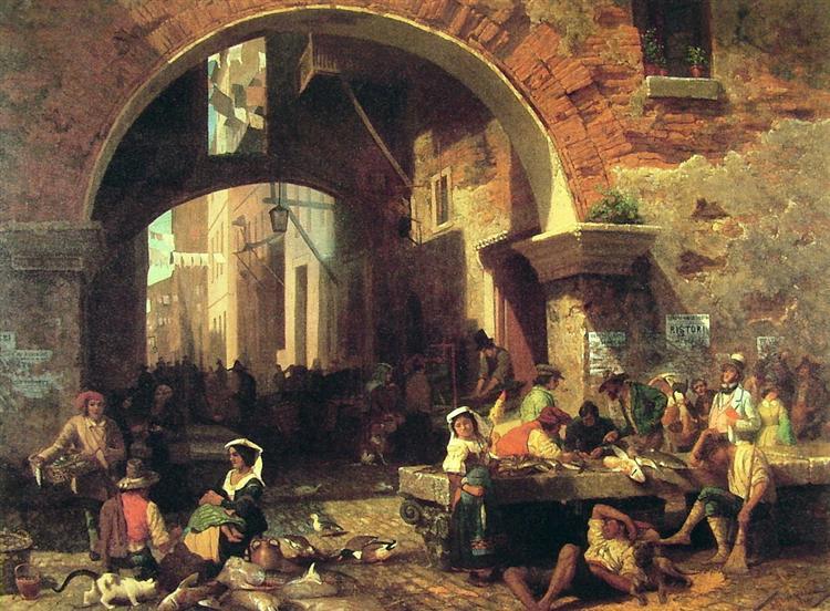 Albert Bierstadt Oil Painting The Arch of Octavius